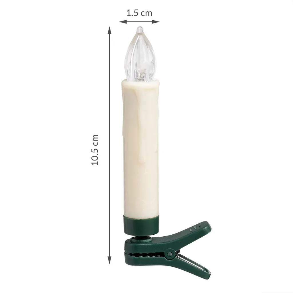 LED Christmas tree lights - Christmas tree decorations - candles - set of 30 warm white with remote control