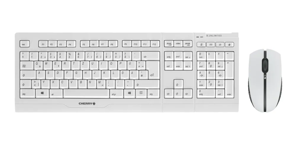 Wireless keyboard and mouse set B.UNLIMITED 3.0 silver/white