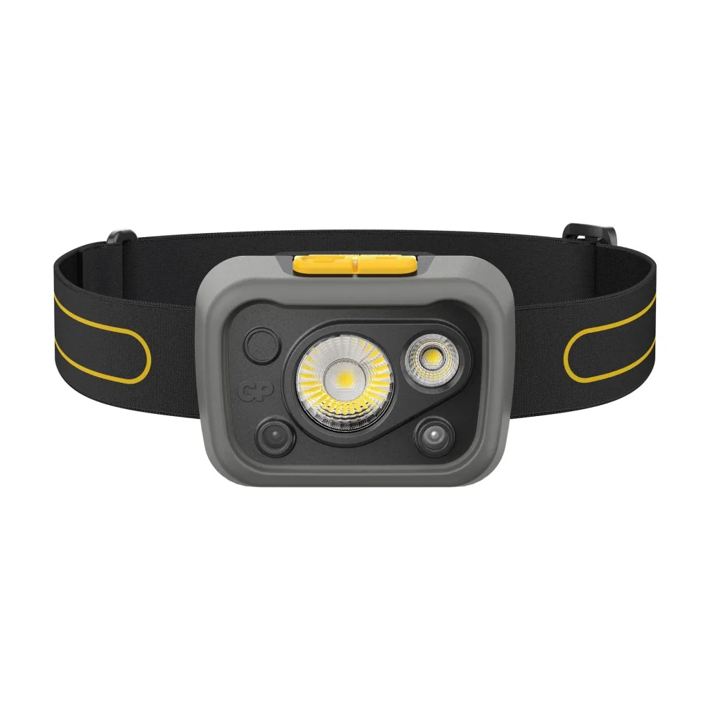 DISCOVERY headlamp with motion sensor and 375 lumens, IPX5