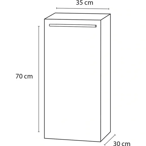 Column box Force - low - left - oak
