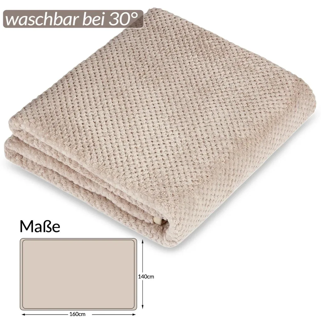 Electric blanket 3-layer comfort, 7 heating levels, off function Double