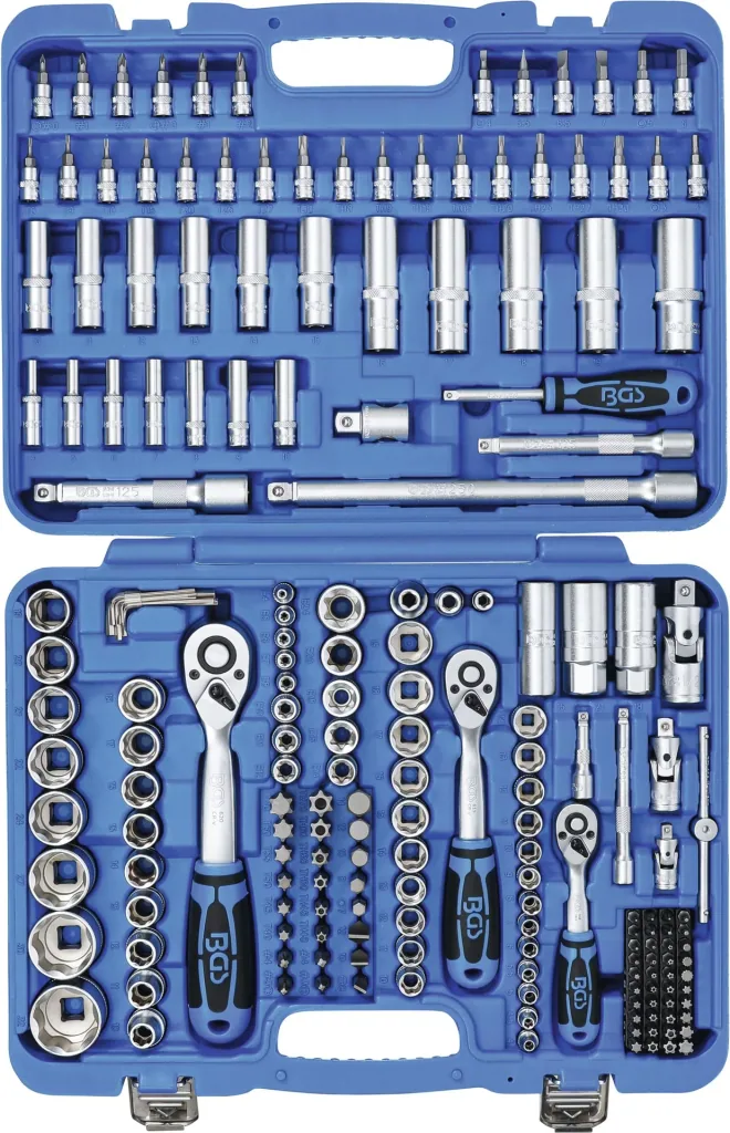 Socket wrench set wave profile 192-piece