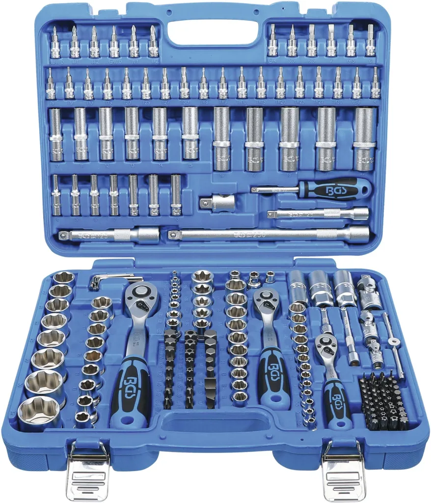 Socket wrench set wave profile 192-piece