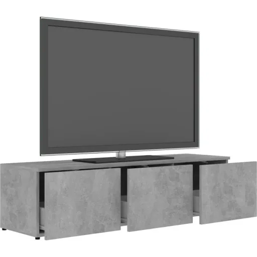 TV cabinet 120x34x30 cm chipboard concrete grey