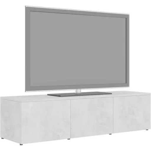 TV cabinet 120x34x30 cm chipboard concrete grey