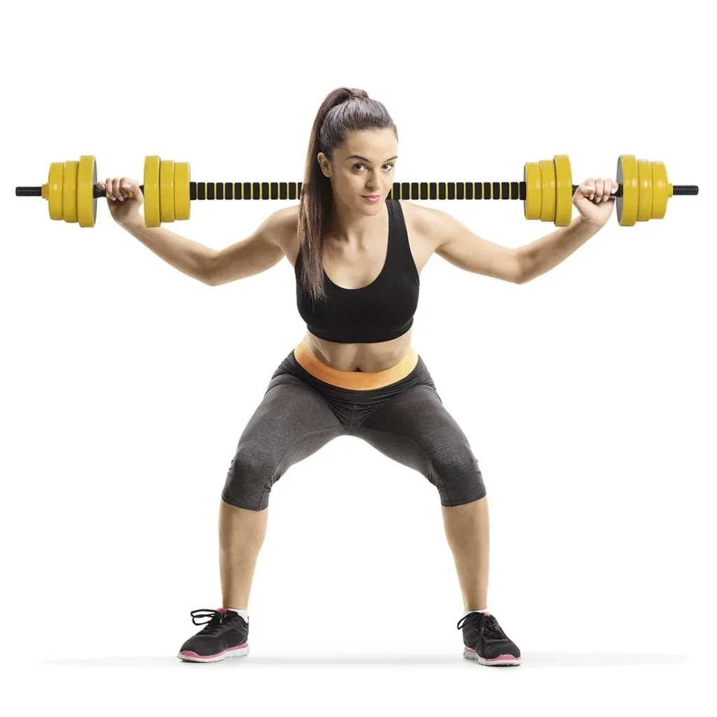 2-in-1 dumbbell set yellow/black