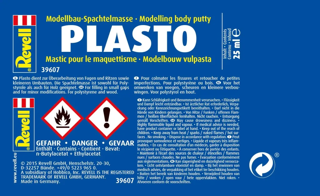 Plasto filler, 25ml