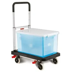 Aluminum platform trolley - foldable - load capacity 150 kg