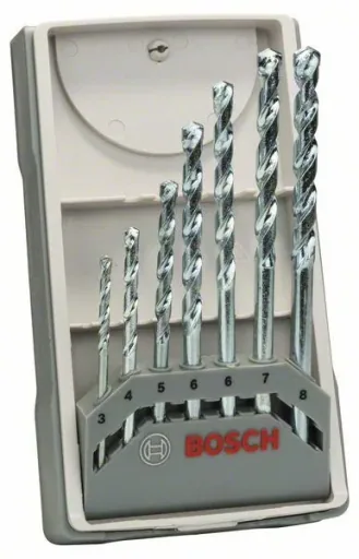 Masonry drill bit set "CYL-1", 7 pieces