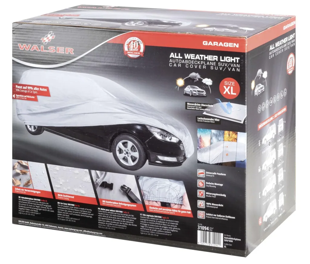 All Weather light SUV - Größe L - 520 x 185 x 155 cm - PEVA -grau