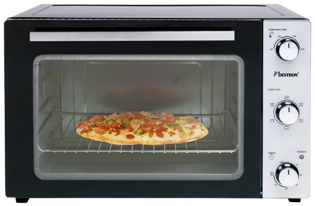 Grill oven with rotisserie, convection function, 55 liters, 2000 watts