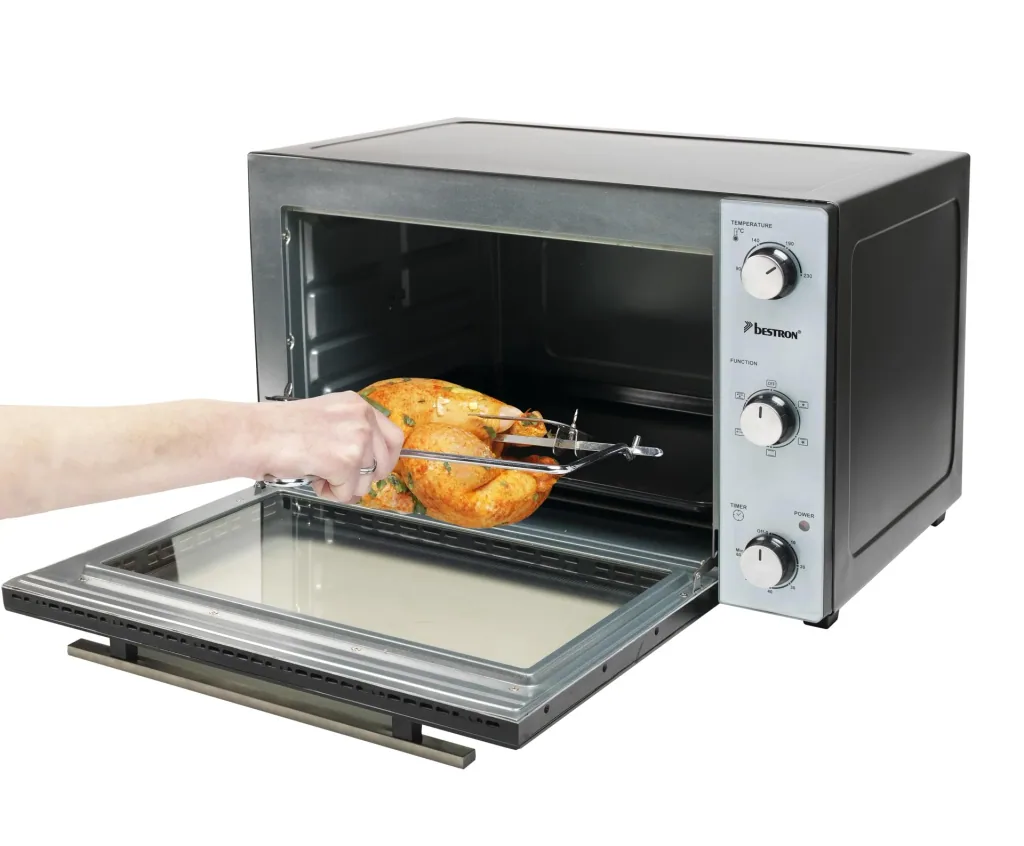 Grill oven with rotisserie, convection function, 55 liters, 2000 watts