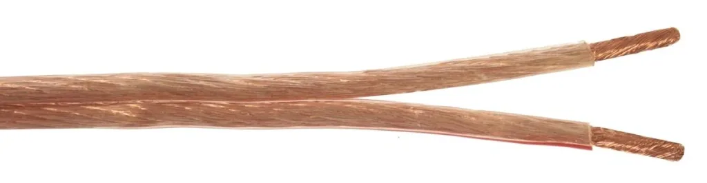 Speaker cable 2x4 mm² transparent 25m