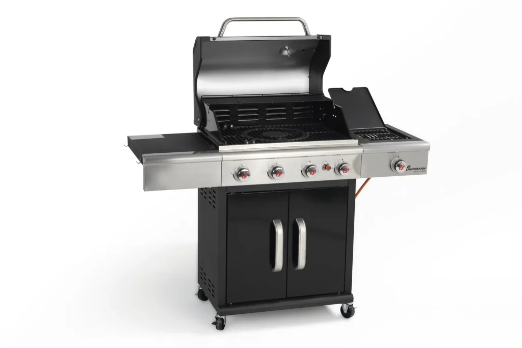 Gas & charcoal grill, Triton 4.1 coaL, 4 adjustable burners