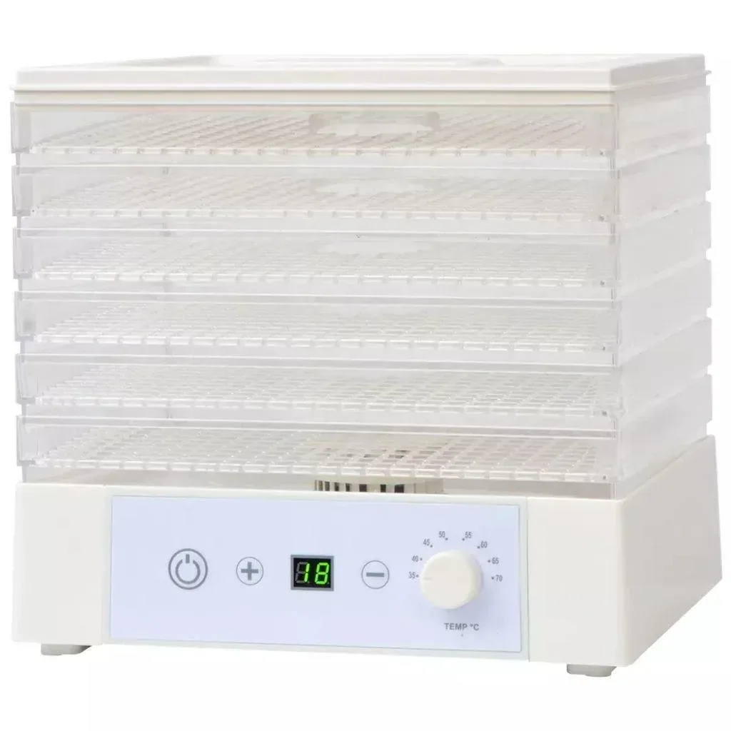 Food dryer with 6 trays 250 W white