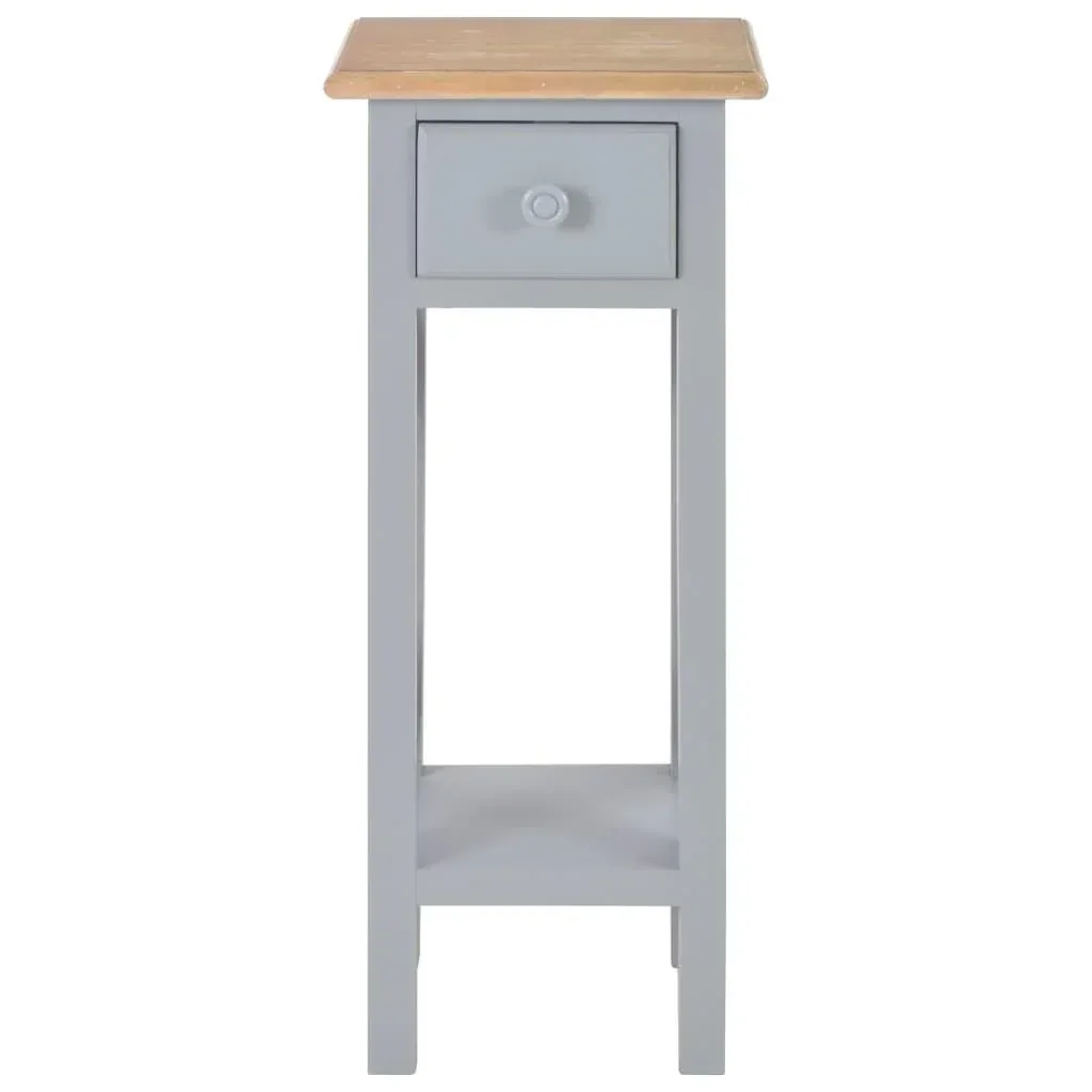 Side table 27x27x65.5 cm wood grey