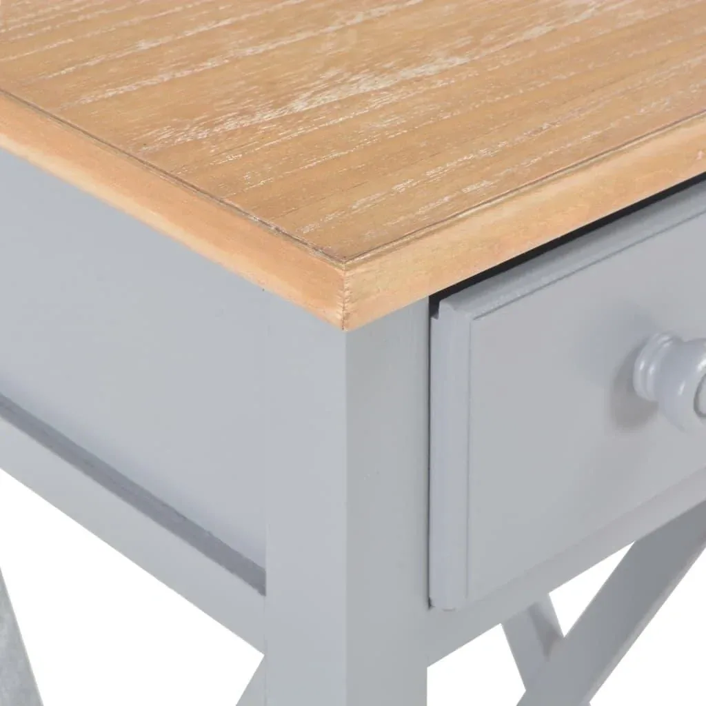 Side table 27x27x65.5 cm wood grey
