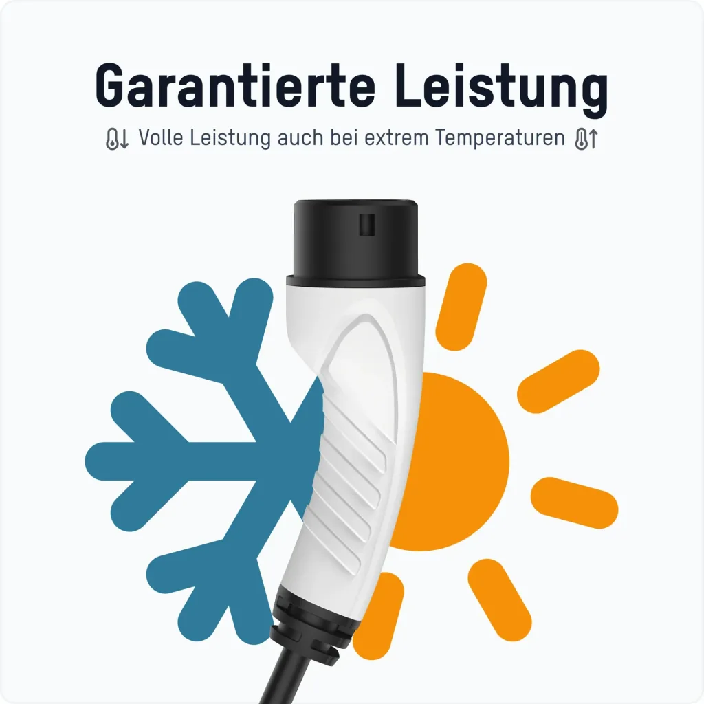 Car charging cable 22KW TYPE2 MODE 3 32A 500cm