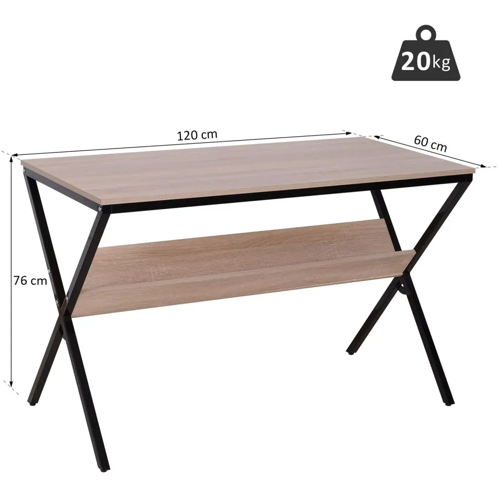 Desk computer table laptop table office table 1 x shelf