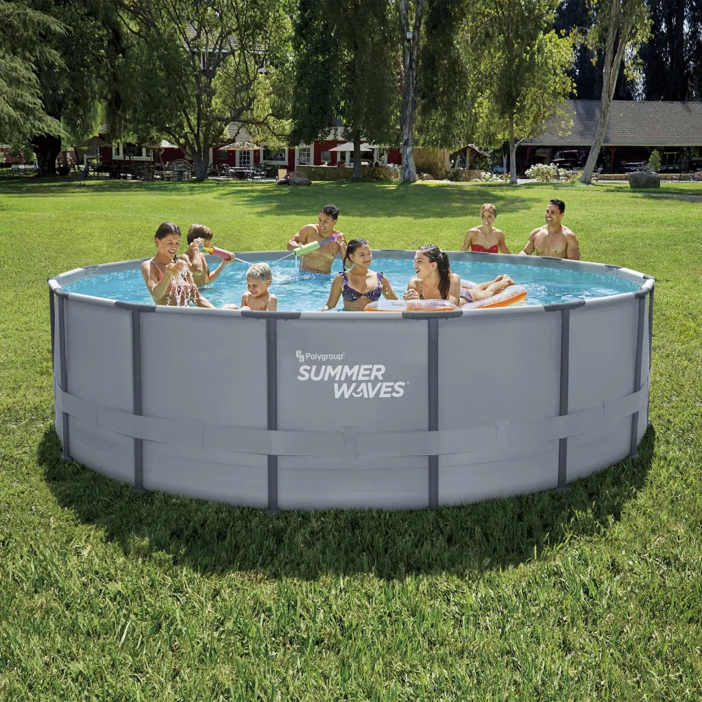 Elite Frame Pool Ø488 x 122 cm anthrazit