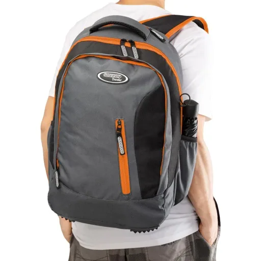 Sports and leisure backpack 35L grey/orange
