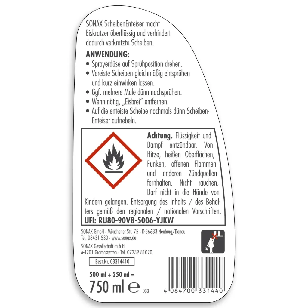 Window de-icer 750 ml
