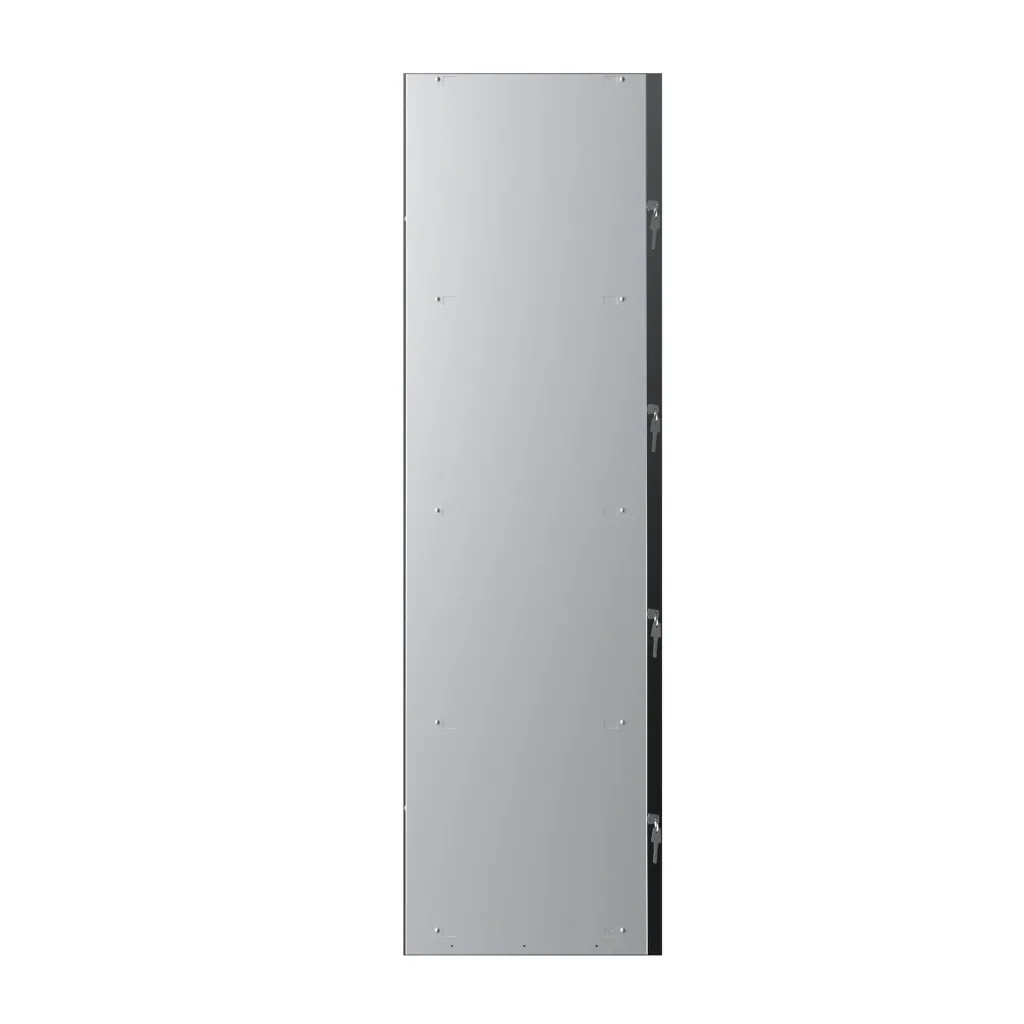 Locker PL Series - 4 doors with key lock, grey-blue
