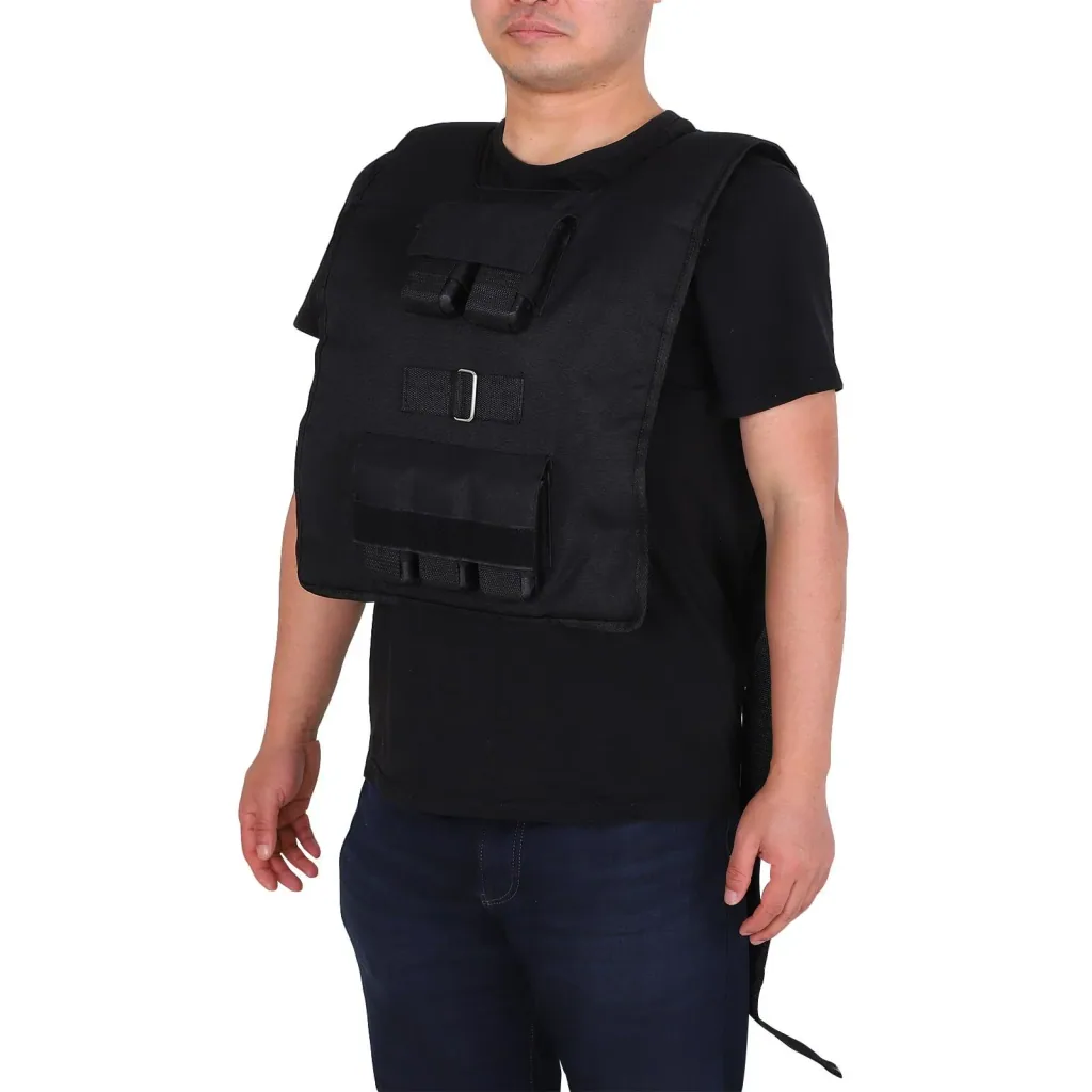 Training vest with 20 iron weights