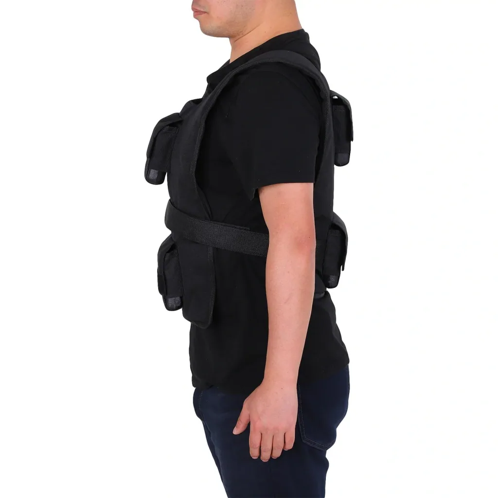 Training vest with 20 iron weights