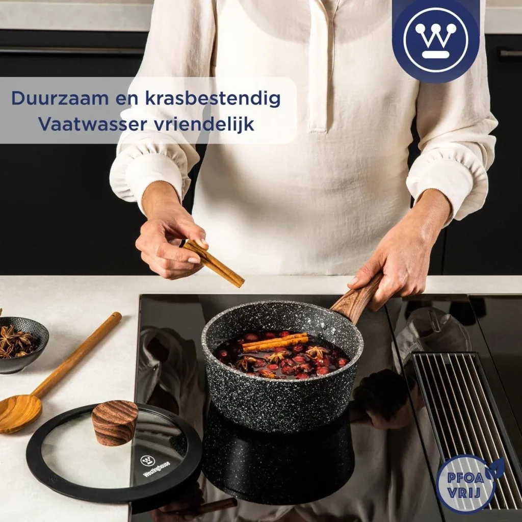 Induction cooking pot - Ø20 cm - Black marble wood - Special edition