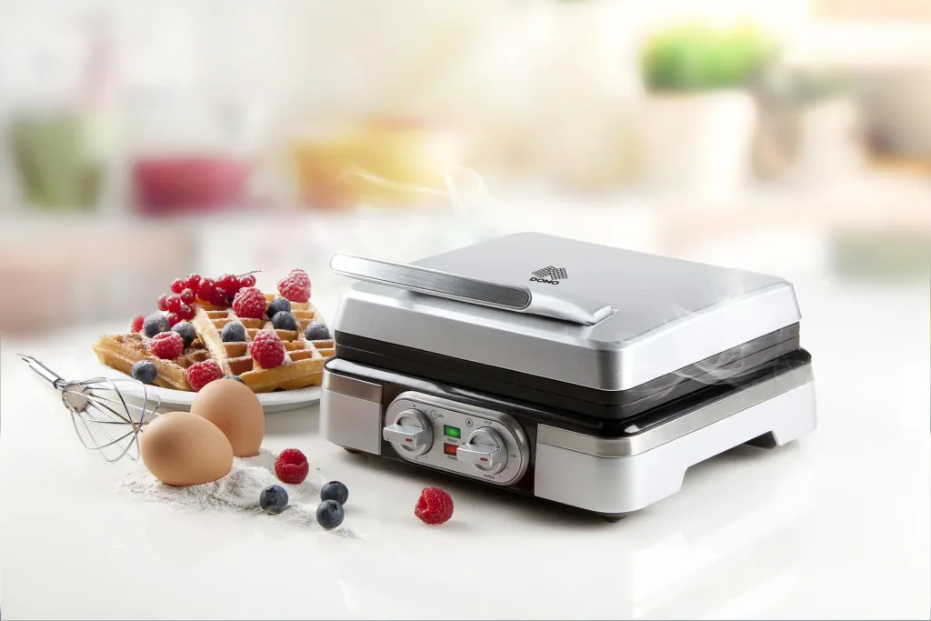 Waffle iron with timer