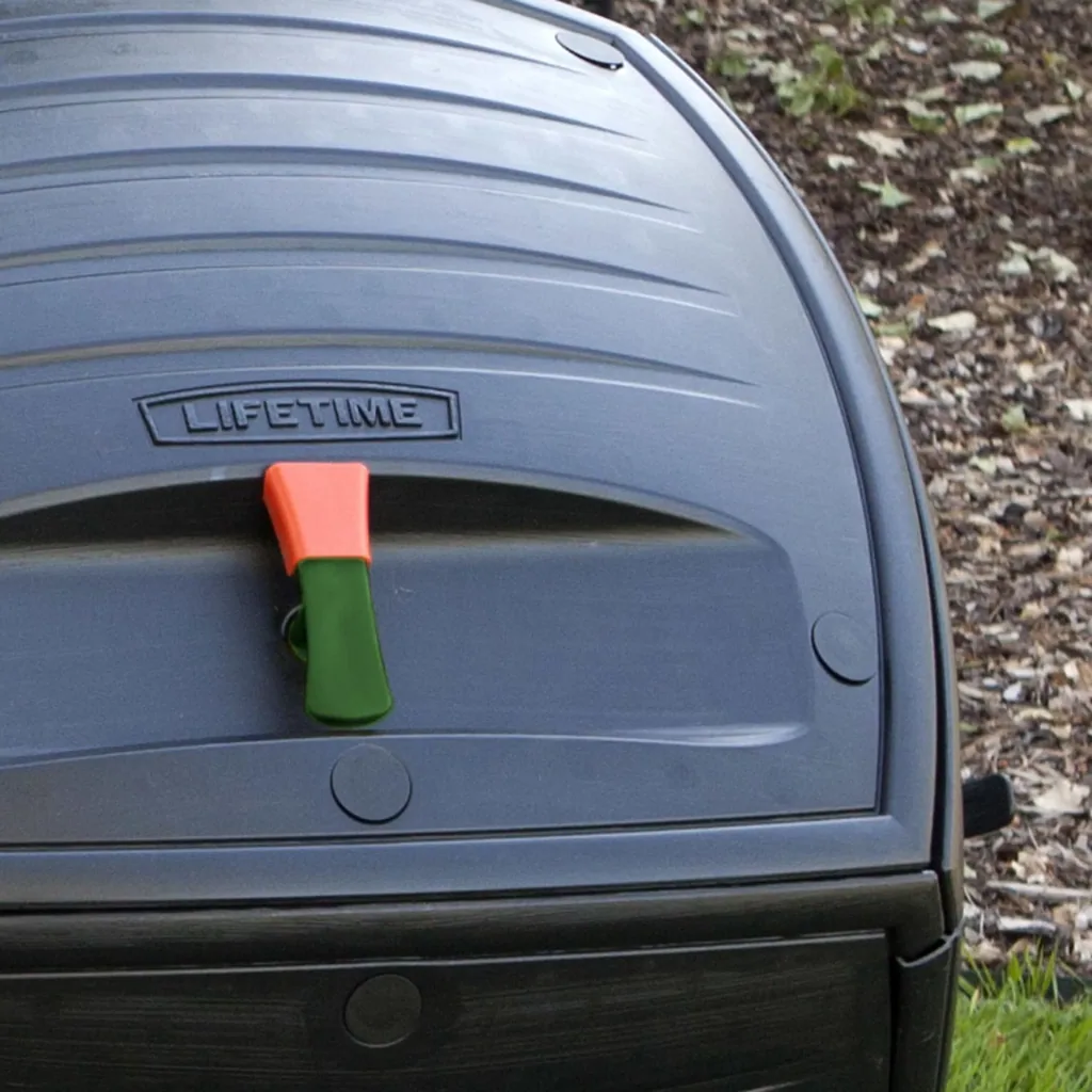 Composter Compost-tweeling 380 L 143,5×79,4×110,4 cm Zwart – 2 kamers voor continu composteren