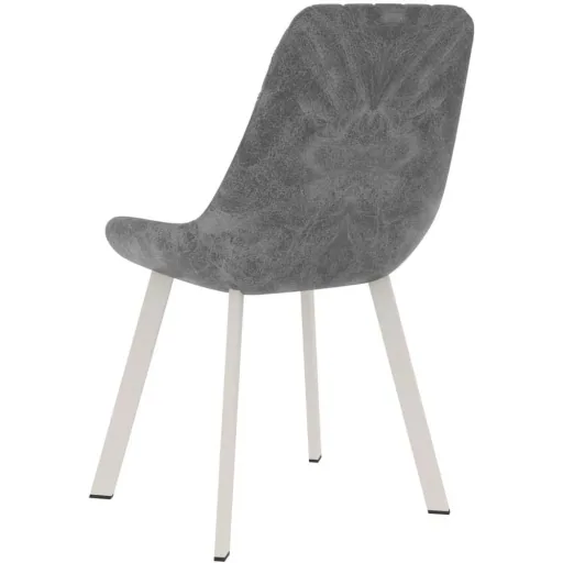 Dining room chairs 2-seater faux leather black
