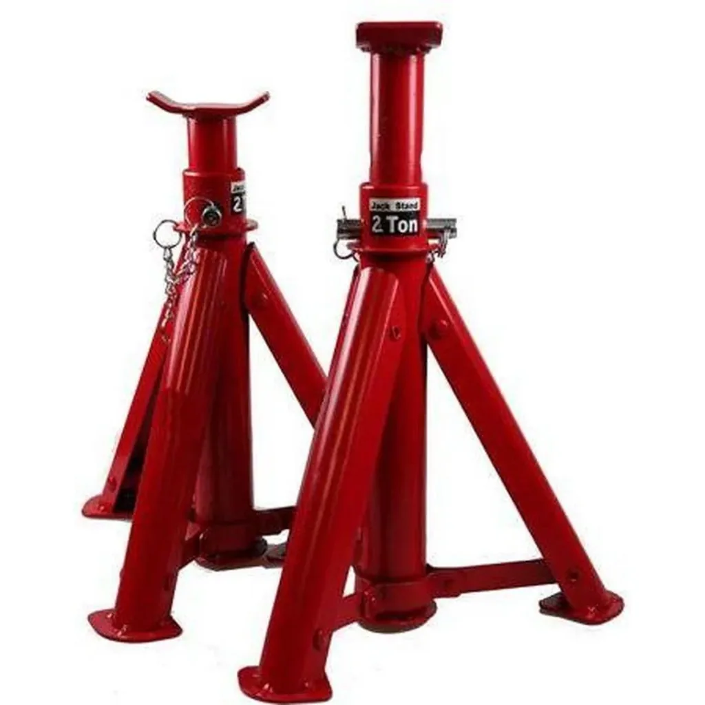 Axle stands 2 pieces - 2 ton capacity - 23x23x37 cm