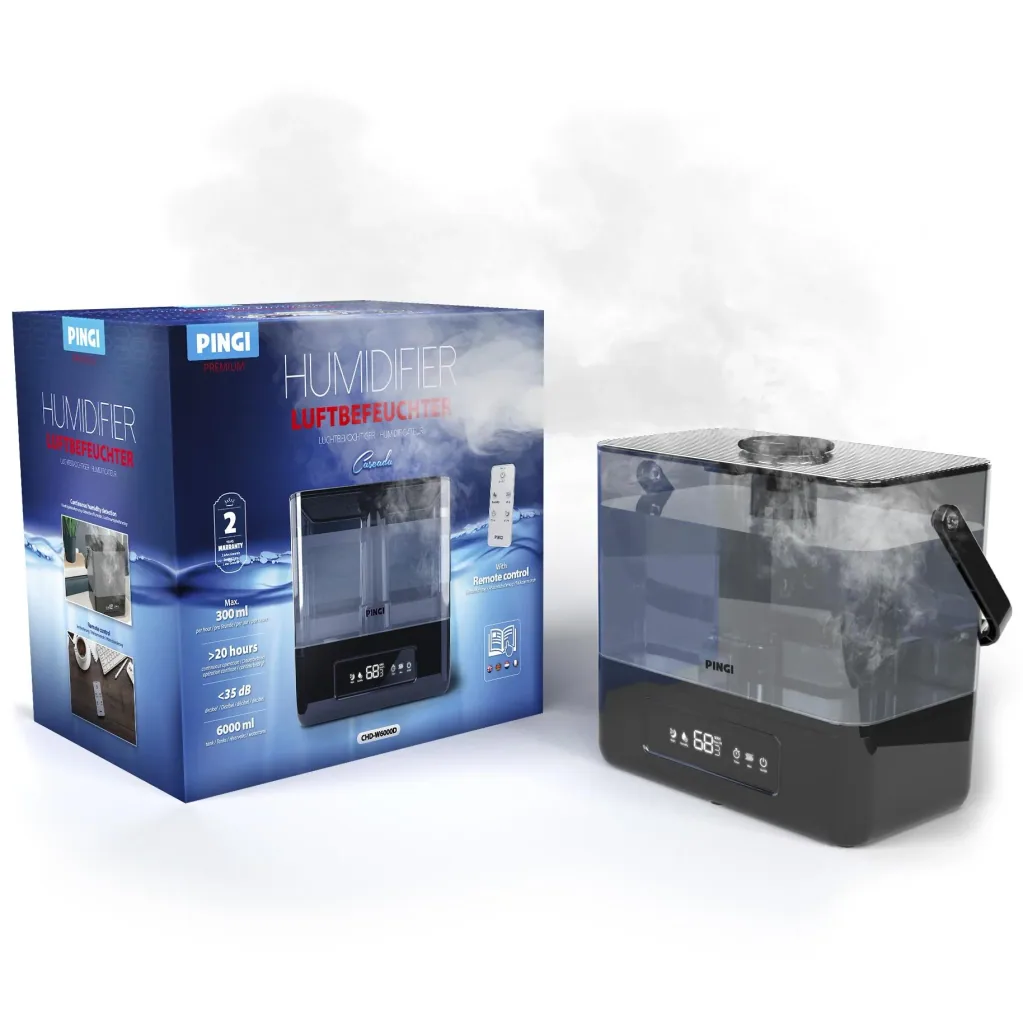 Digital Ultrasonic Humidifier, 6 L Premium “Cascada”