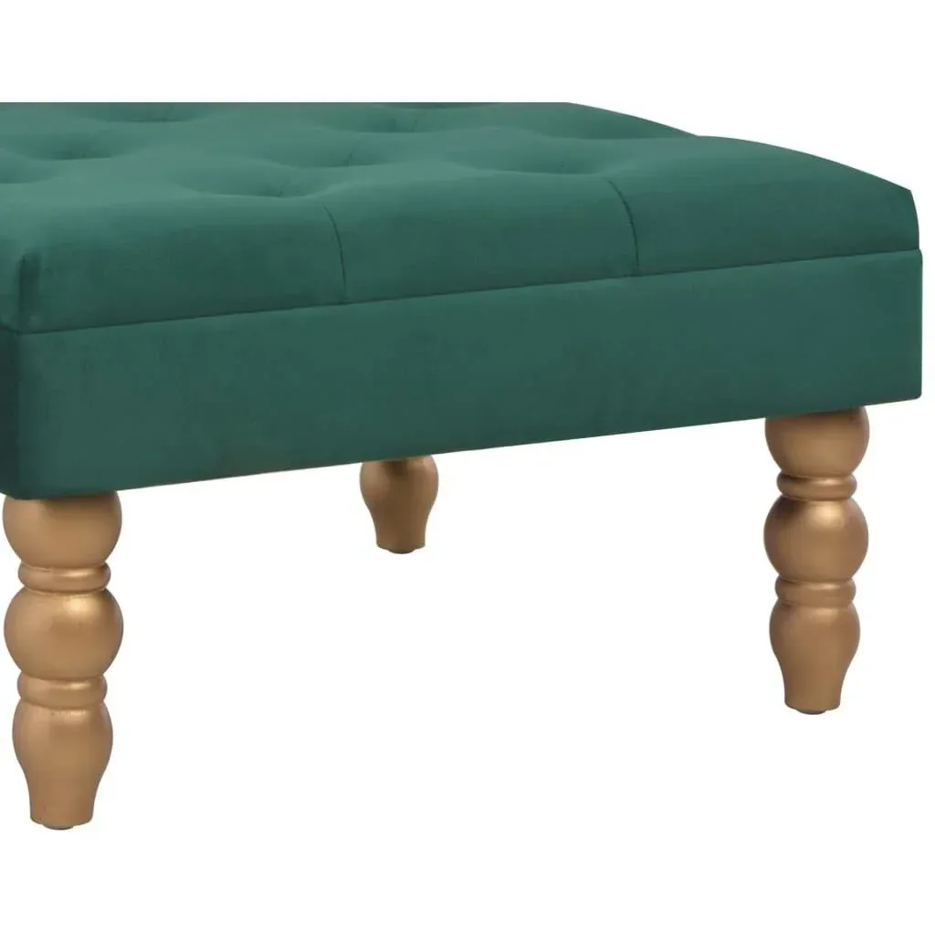 Stool 60x60x36 cm velvet dark green