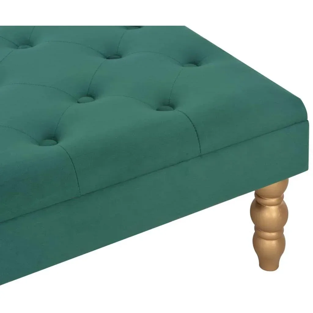 Stool 60x60x36 cm velvet dark green