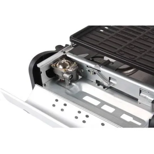 Portable smart gas grill table grill camping stove - incl. 2 gas bottles