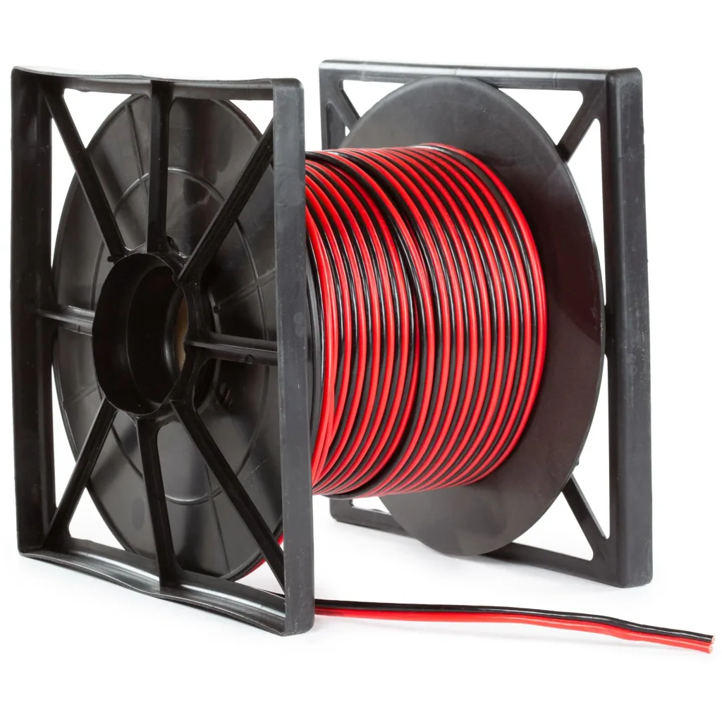 speaker cable - red/black - 2 x 4 mm² - 100 m