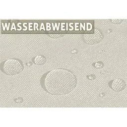 Aluminium parasol - Ø 300cm - with beige garland