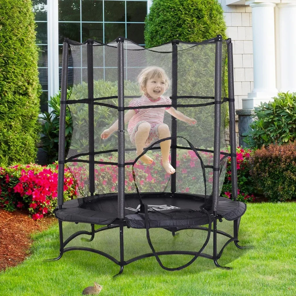 Trampoline for children black