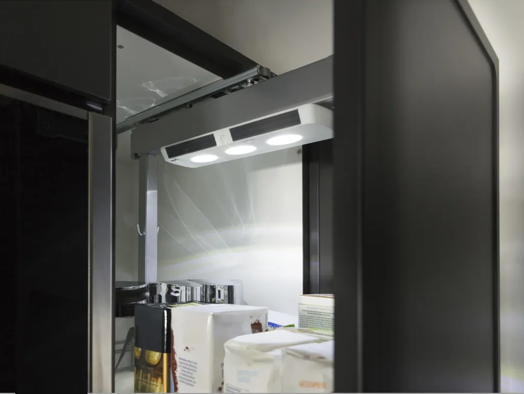 Light bar with motion detector
