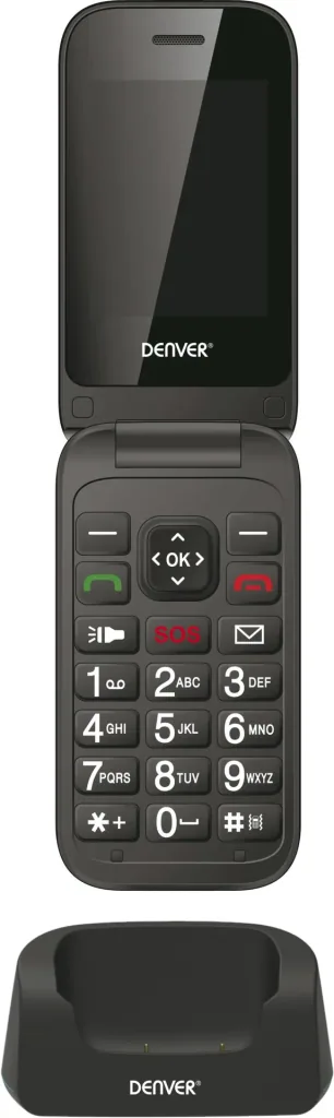 High-quality clamshell phone with 2.4" color display