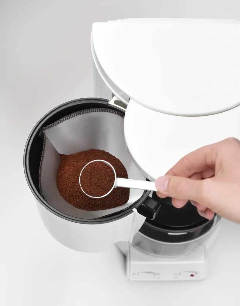 Permanent coffee filter, stainless steel mesh, foldable, size 4