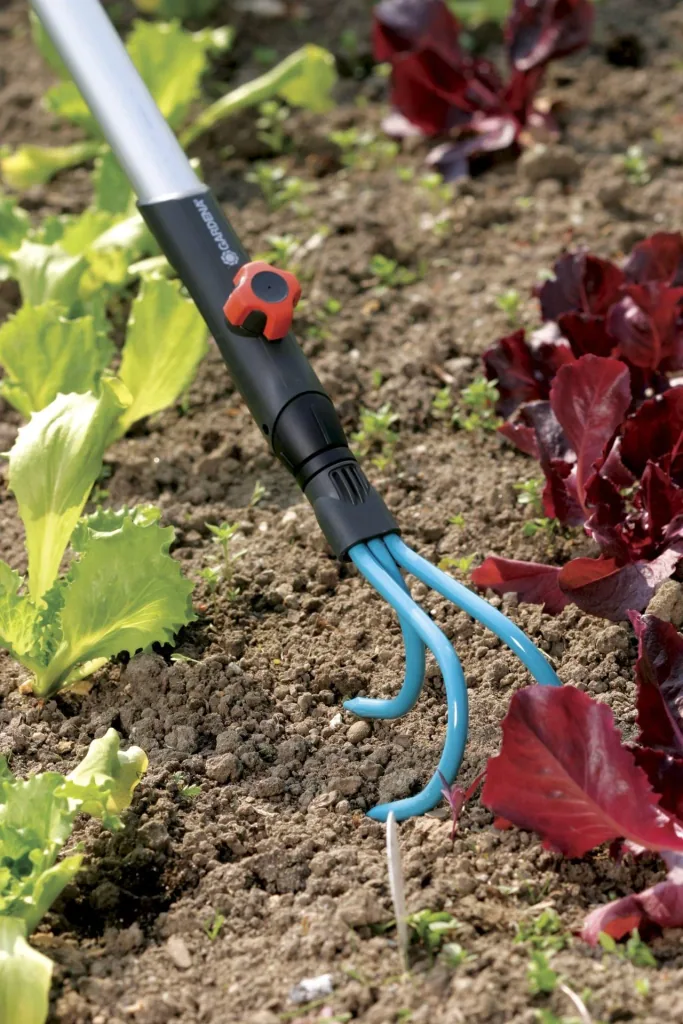 Combisystem cultivator, 3 tines, working width 9 cm