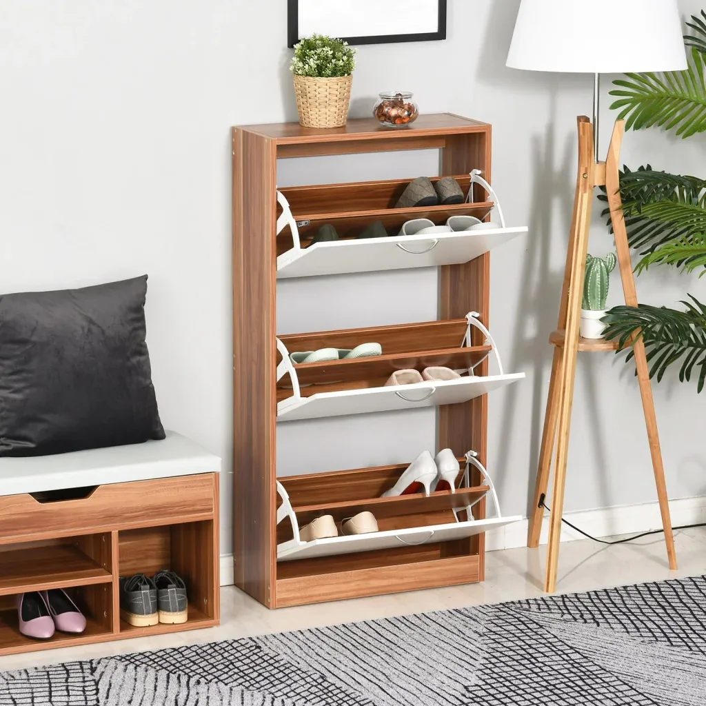 Shoe cabinet with drawer