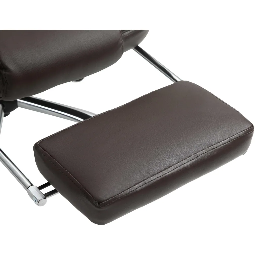Desk and gaming chair, brown