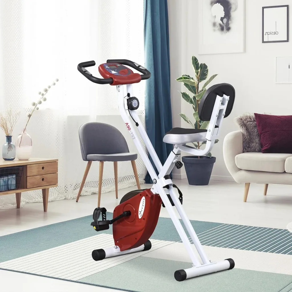 Exercise bike with 8-level adjustable magnetic resistance