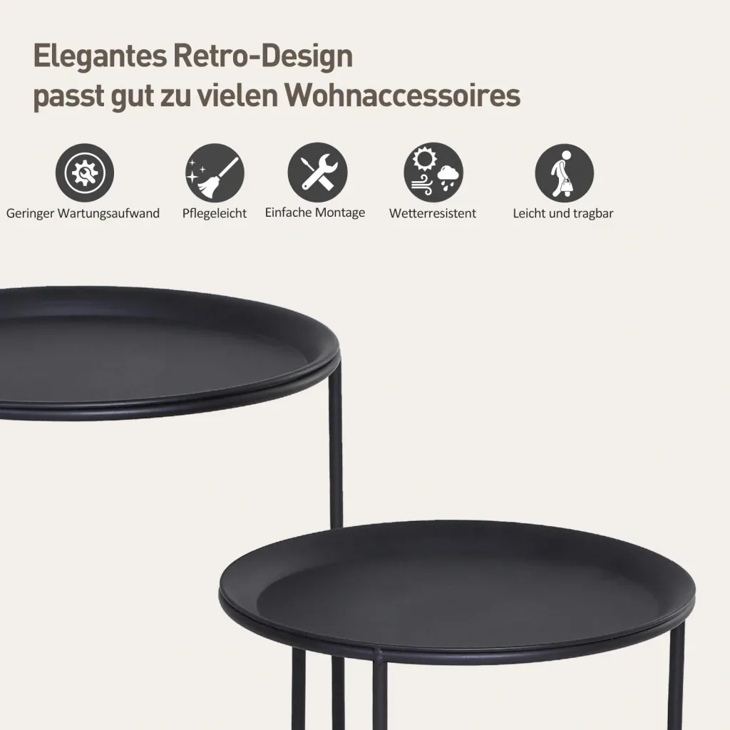 Side table in a set of 2
