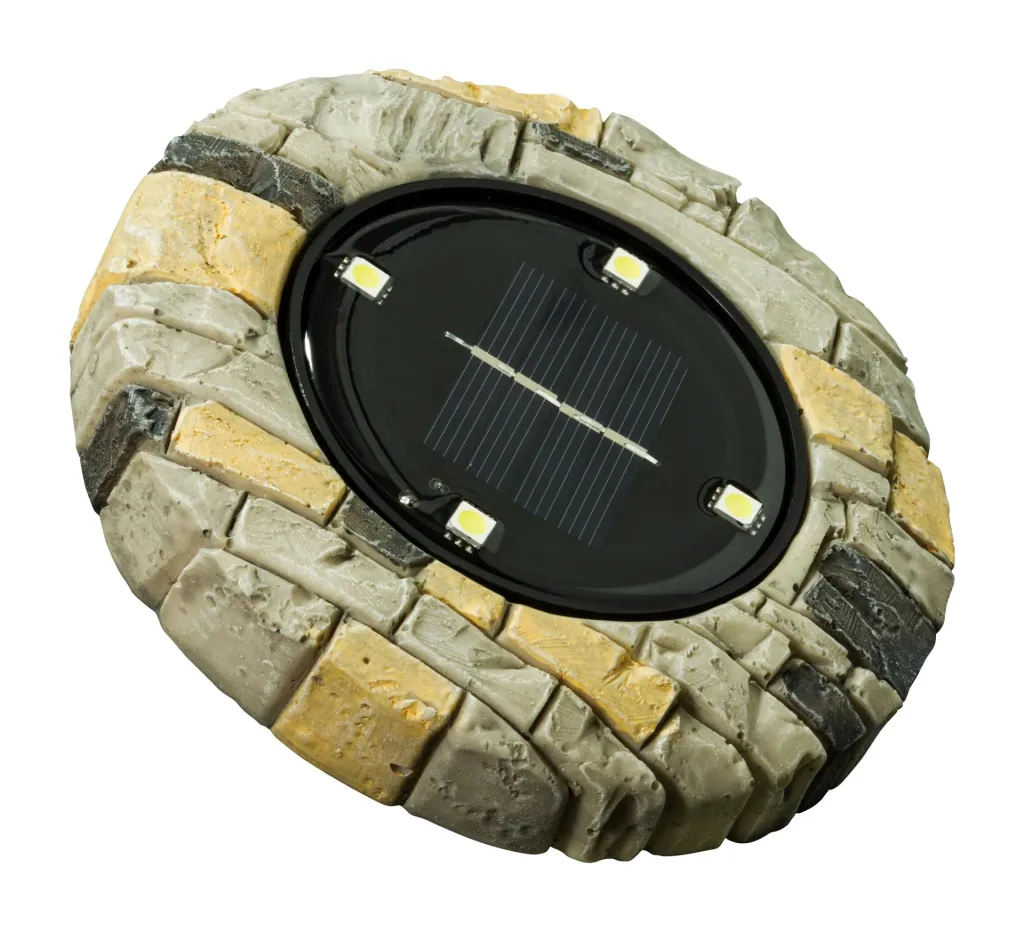 Solar floor spotlight stone design Toscana - 2 pieces